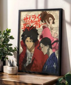 Samurai Champloo Anime Poster Minimalist Manga Art Print