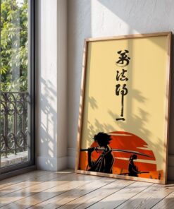 Samurai Champloo Anime Poster Vintage Manga Art Print