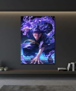 Suguru Geto Metal Poster, Jujutsu Kaisen Wall Decor, Cursed Spirit Art