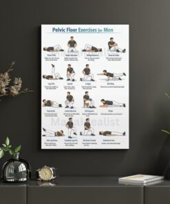 Tai Chi Chair Workouts Wall Art, Seated Exercise Chart, Gentle Fitness Poster