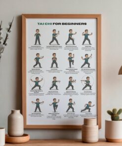 Tai Chi for Beginners & Seniors, Exercise Chart, Workout Plan & Meal Planner