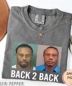 Tiger Woods Back 2 Back Mugshot Shirt