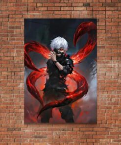 Tokyo Ghoul Ken Kaneki Ghoul Metal Poster, Anime Wall Art, Manga Decor Sign