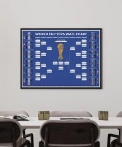 Track Every Match in Style, 2026 FIFA World Cup Wall Chart Poster & Canvas