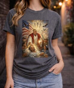 Trump Jesus Shirt, Trump Humor T-Shirt, Divine Leader Meme Tee