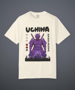 Uchiha Sasuke Anime T-Shirt, Uchiha Clan Ninja Graphic Tee, Naruto Inspired Unisex Shirt