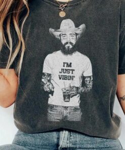 Vintage 90s Post Malone Shirt, Malone Rap Music Shirt, Posty Im Just Vibin, Trendy Tour Posty