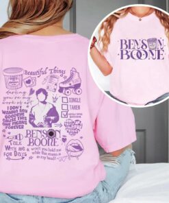 Vintage Benson Boone 2 Sides T-Shirt, BB Tour Album Concert Tee