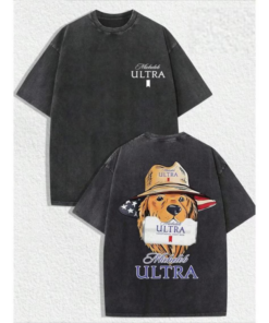 Vintage Cowboy Dog Shirt, Retro Golden Retriever Graphic Tee, Patriotic Dog T-Shirt