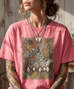Vintage Eagles Inspired Band Tee, Retro Rock Graphic Shirt