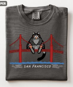 Vintage Ryan Gosling Cat Shirt, Project Hail Mary Graphic Tee, Retro Golden Gate Bridge Cat Tshirt