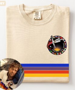 Vintage Ryan Gosling Rainbow Shirt, Project Hail Mary Graphic Tee, Retro Dr Grace Mission Tshirt