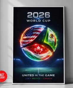 World Cup Poster Print 2026, Soccer Football World Cup Poster 2026, Soccer Gift, Soccer Wall Art