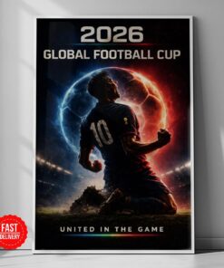 World Cup Poster Print 2026, Soccer Football World Cup Poster 2026, Soccer Gift, Soccer Wall Art, Vintage World Cup Soccer Poster