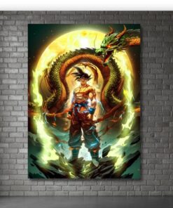 Z Goku Super Saiyan Metal Poster, Dragon Ball Z Wall Art, Anime Decor Sign