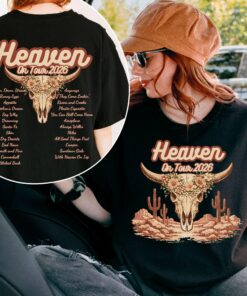 Heaven On Tour 2026 Shirt, Music Tour Graphic Tee, Country Concert Outfit, Music Lover Merch, Trendy Western Music Fan Gift