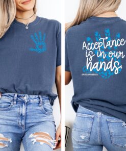 Autism Awareness T-Shirt, In April We Wear Blue Special Education Teacher Shirt, Nuerodiversity Tee, Autism Acceptance Top