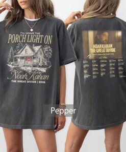 Noah Kahan I'll Leave The Porch Light on Shirt, Noah The Great Divide T-Shirt, NK Concert Tee, Gift for Fan, Merch Gift
