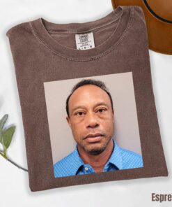 Tiger Woods Mugshot T-Shirt, Golf Legend Tops, Vintage Golf 2026 Shirt, Sports Icon Tee, Golf Fan Gift
