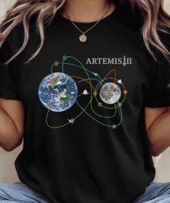 Artemis II 2026 Rocket Launch T-Shirt, Future Moon Mission Tee, Space Exploration Sweatshirt or Hoodie, Science Gift