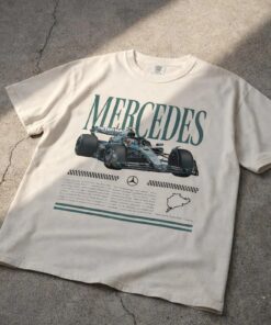 Vintage Mercedes Racing T-Shirt, Formula 1 Fan Merch, F1 Mercedes Shirt, F1 AMG Tee