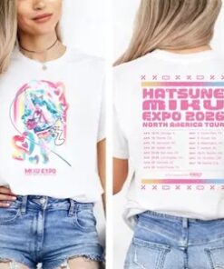 Hatsune Miku Expo 2026 Shirt, Vocaloid Anime Tour Tee, Kawaii Miku Graphic T-Shirt