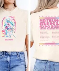 Hatsune Miku Expo 2026 Shirt, Vocaloid Anime Tour Tee, Kawaii Miku Graphic T-Shirt SKUHAEVIC (1