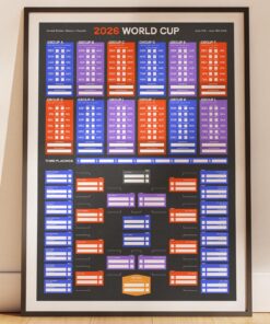 2026 World Cup Tournament Wall Chart