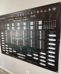 2026 World Soccer Cup Schedule Bracket Poster, Tournament Calendar & Knockout Bracket