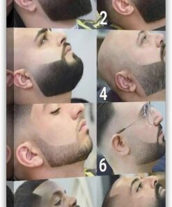 Beard Styles Guide Poster, Men Grooming Chart, Barber Shop Wall Art, Fade Reference Print