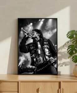Michael Jackson Poster & Canvas, Black White Music Art