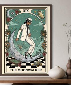 Michael Jackson Tarot Card Print, The Moonwalker Poster, Smooth Criminal Wall Art