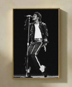 Michael Jackson Wall Art Print, Black and White Concert Poster