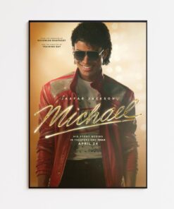 Official Michael 2026 Movie Poster, Michael Jackson Biographical Film Poster, King of Pop Music Print, Canvas Poster Decor