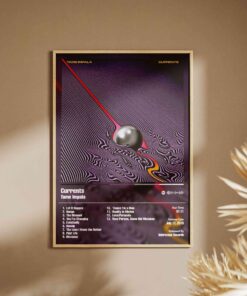 Tame Impala - Currents Music Poster, Psychedelic Rock Wall Art, Kevin Parker Album Art Print