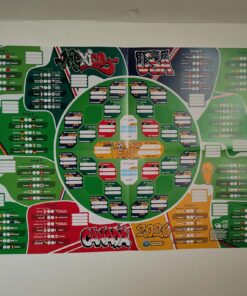 World Cup 2026 A2 Wallchart, Football Fixtures Wall Chart and TV Guide