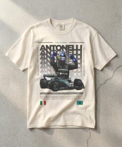 Kimi Antonelli F1 Shirt, Vintage Formula 1 Racing Graphic Tee