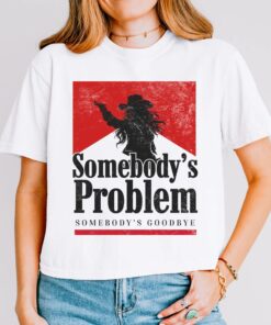 Somebody\s Problem 90s Vintage Country tshirt --porcelain