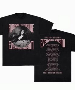 Florence And The Machine Everybody Scream Tour Shirt, Comfort Colors Vintage Band Tee