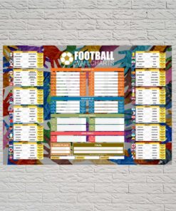 World Cup 2026 Wall Chart Poster, Football Community Theme, Soccer Wall Art