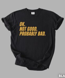 Ok. Not good. Probably Bad. Shirt, Heated Rivalry Quote Tee, Ilya Rozanov Hockey Romance, Funny Sweatshirt