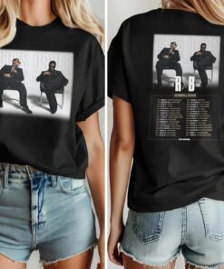 2 Side Usher Raymond and Chris Brown Tour 2026 T-Shirt, R&B Tour Chris Brown Usher Raymond T-Shirt