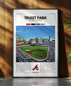 Truist Park Stadium Poster & Canvas, Atlanta Braves Print
