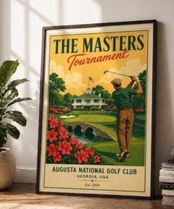 Vintage Masters Golf Poster & Canvas, Augusta National Wall Art