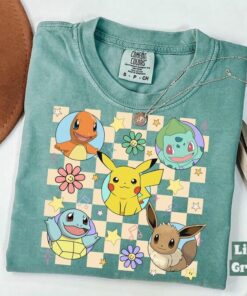Pokemon Vintage Comfort Colors Shirt, Pokemon Birthday Shirt