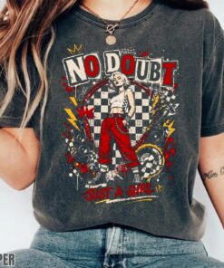 Vintage No Doubt Band Shirt, Gwen Stefani 90s Rock Tee, Music Fan Apparel