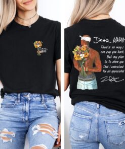 Dear Floral Mama 2 Side Lyrics Shirt, 90\s Album Tee --porcelain