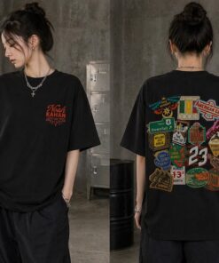 Noah Kahan The Divide Patchwork Graphic Tee, Oversized Cotton T-Shirt