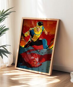 Invincible Poster & Canvas, Mark Grayson Wall Art, Omni Man Scene Print