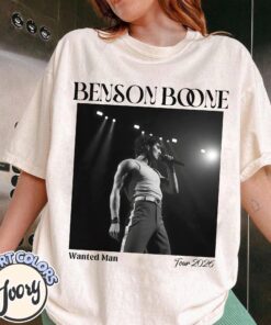 Benson Boone Shirt, Wanted Man Tour 2026, Vintage Concert Tee, Retro Graphic Shirt